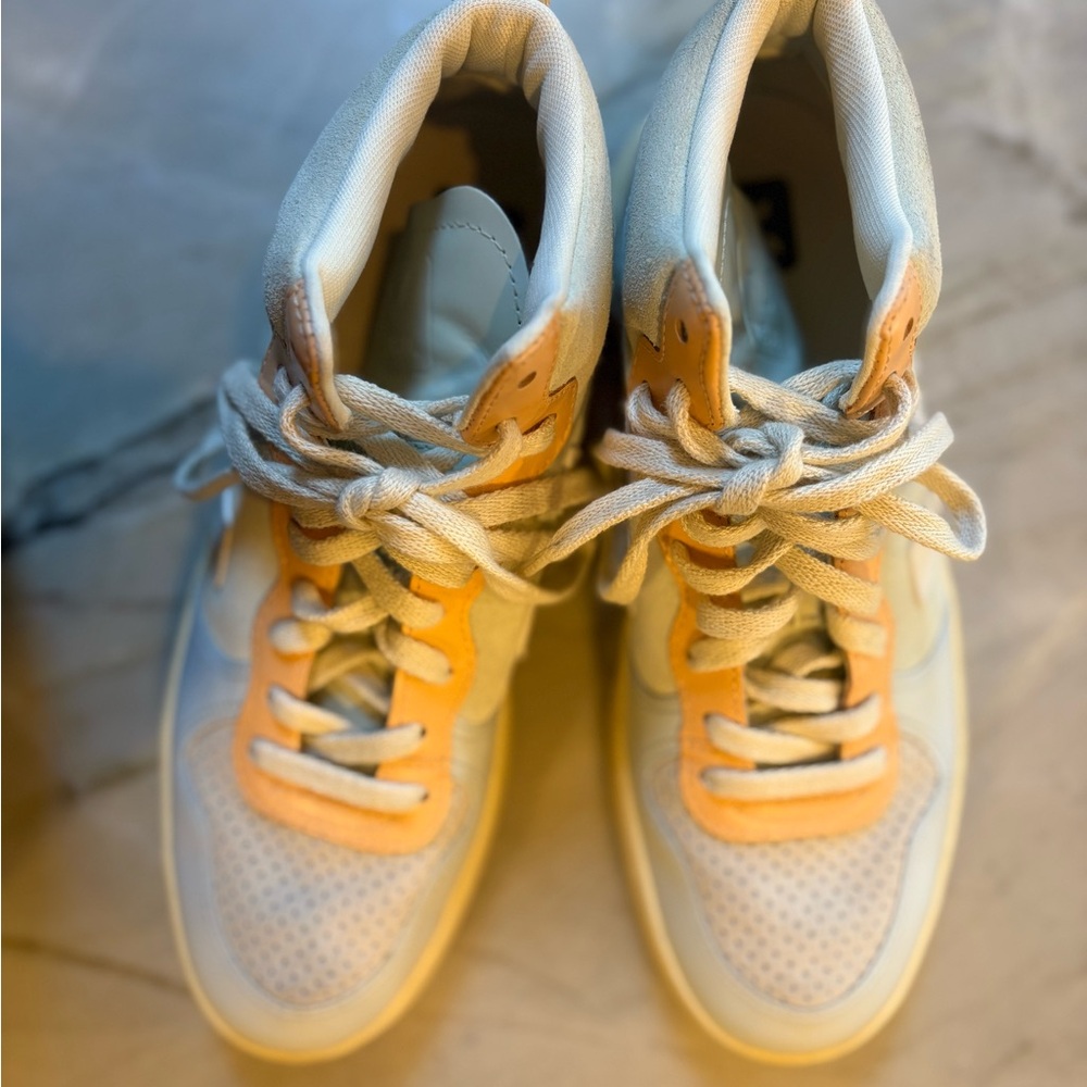 Veja V-15 Suede Jade White Multico high-top sneakers - Picture 6 of 7